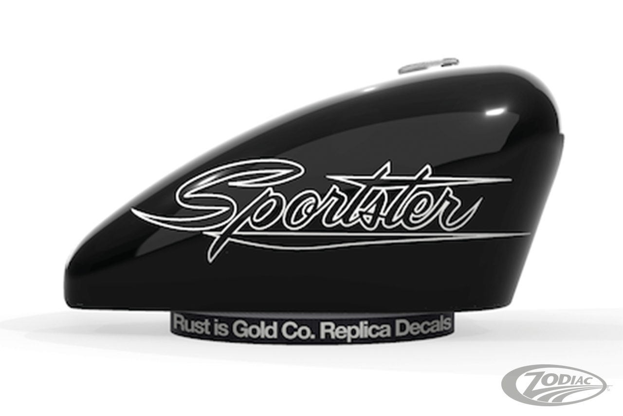 Replik der veralteten Rust Is Gold Co.-Aufkleber für Harley Davidson