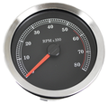 4" Black Dial Tachometer for Harley Davidson