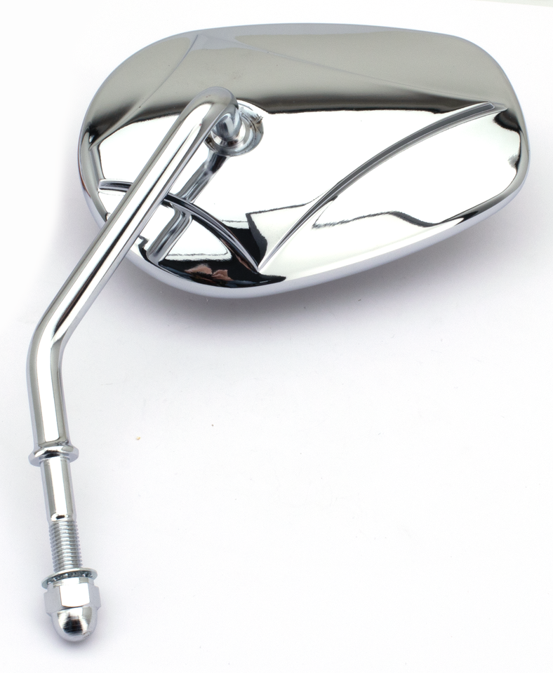 Retrovisor Cromado Con Logotipo De Diamante Para Harley Davidson