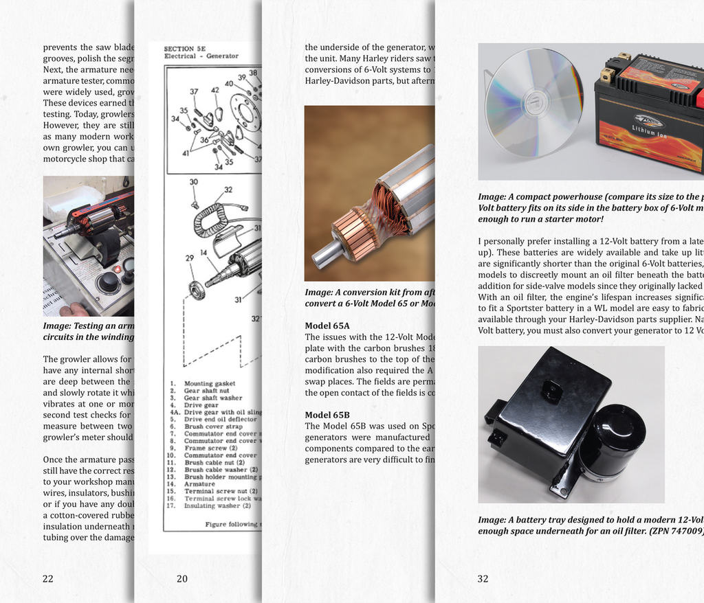 Generator-Reparaturhandbuch für Harley Davidson