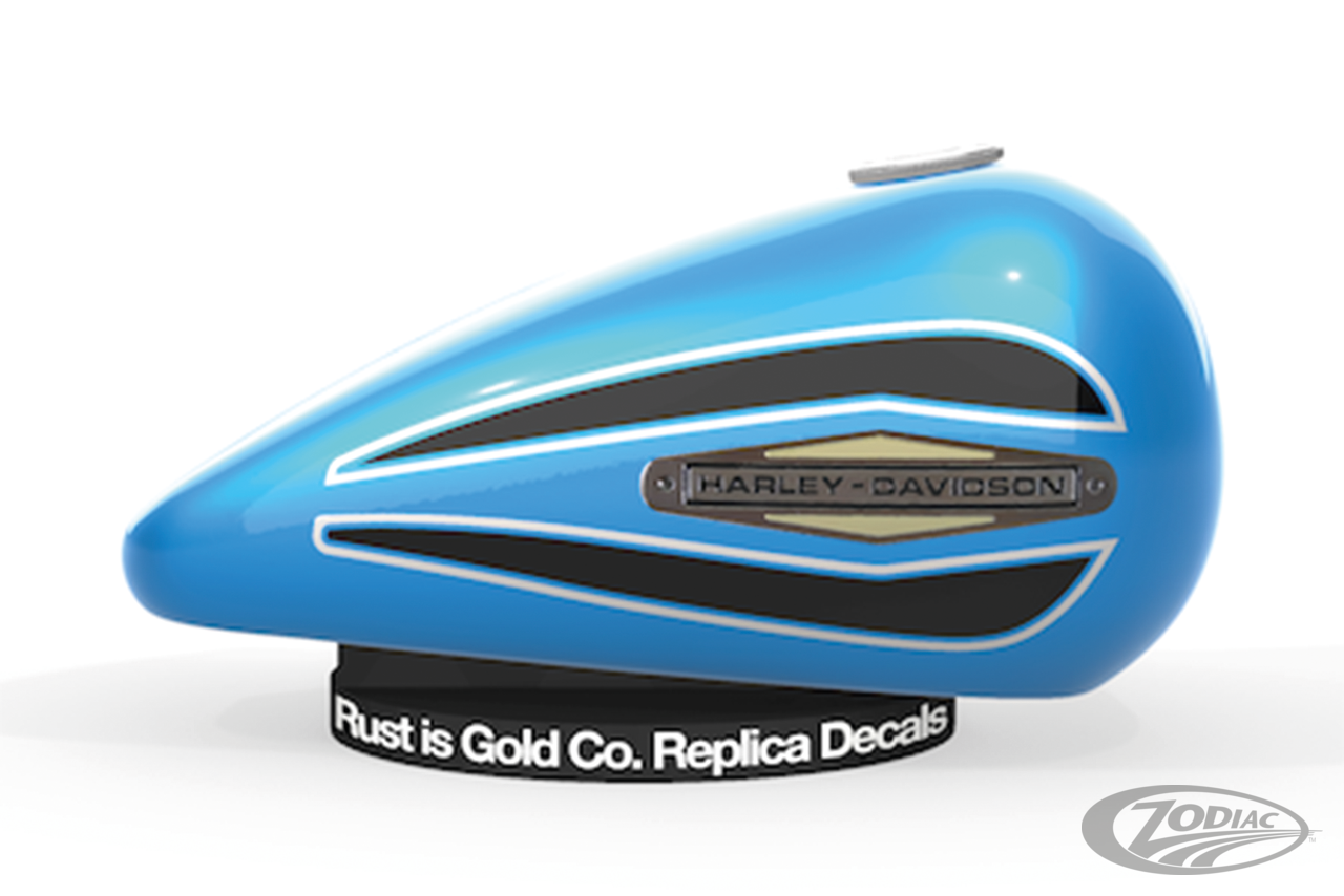 Replik der veralteten Rust Is Gold Co.-Aufkleber für Harley Davidson