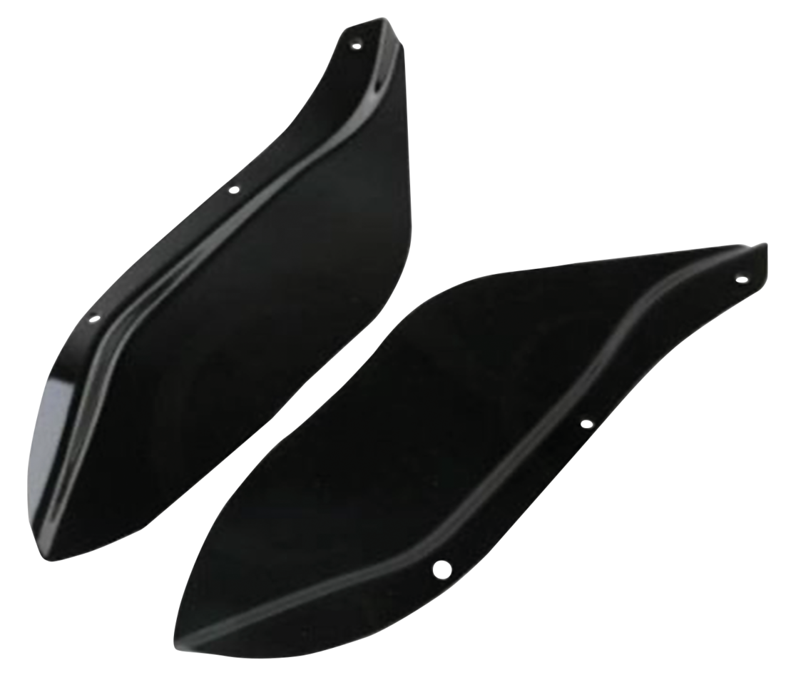 Deflectores De Aire Ajustables Batwing Negros Para Harley Davidson