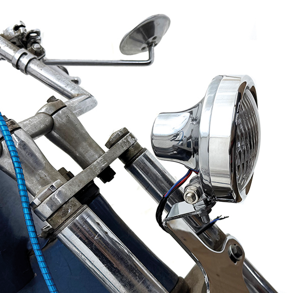 Retro-Scheinwerfer aus poliertem Aluminium für Harley Davidson