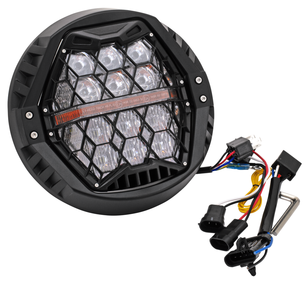 7" Honeycomb-LED-Scheinwerfer für Harley Davidson