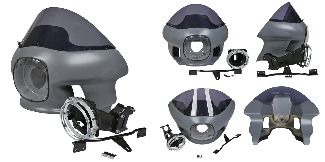 Police FXR Style Verkleidung für Harley Davidson Dyna