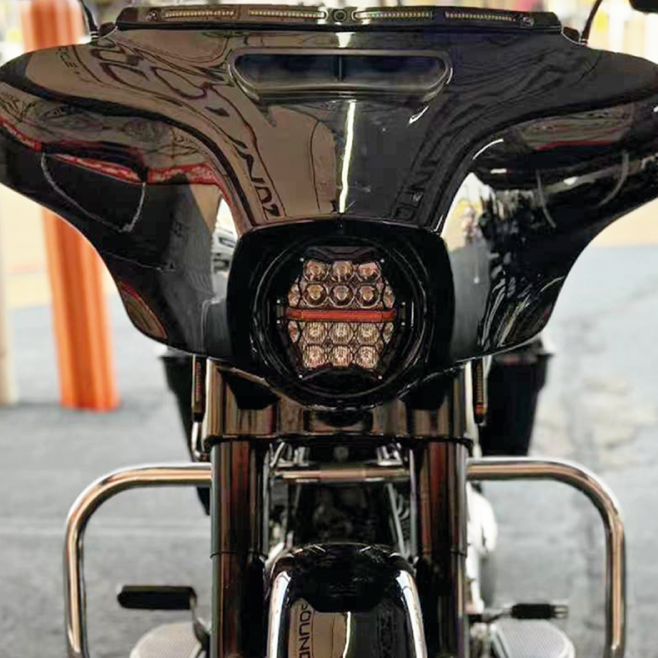 7" Honeycomb-LED-Scheinwerfer für Harley Davidson