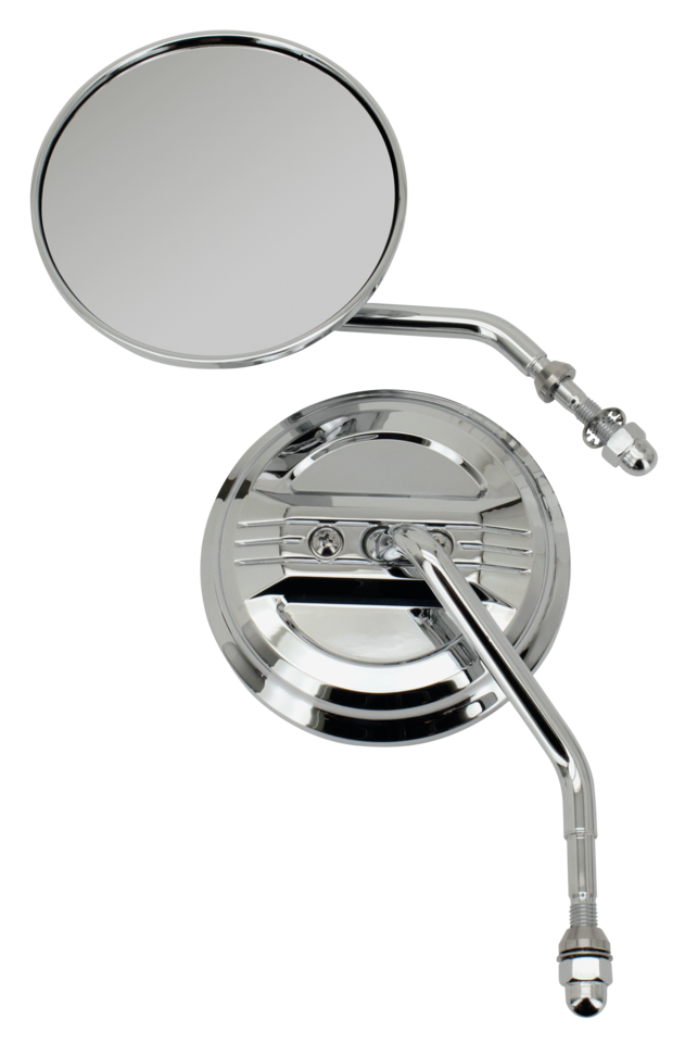 Chrome Airfoil Mirrors For Harley Davidson