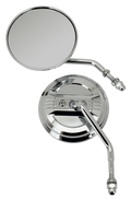 Chrome Airfoil Mirrors For Harley Davidson