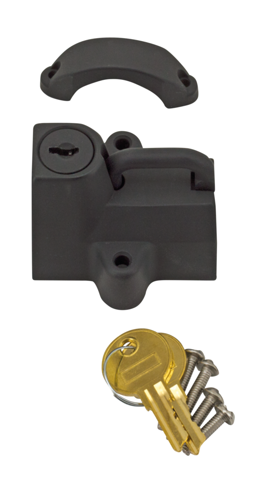 Matte Black Helmet Lock and Key Kit for Harley-Davidson