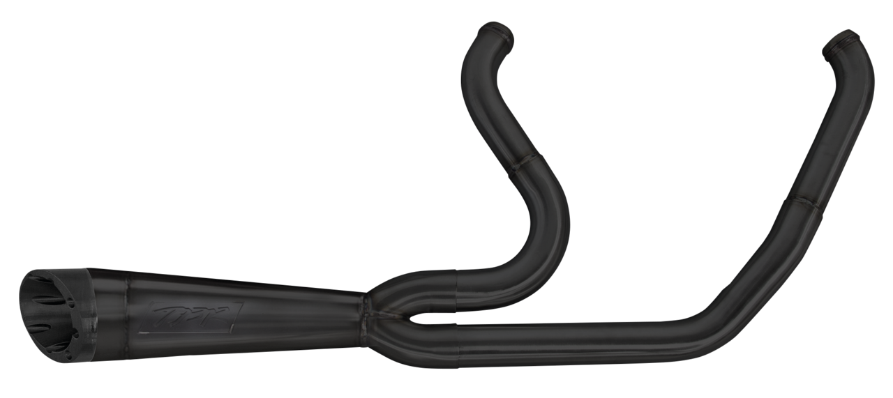 2Bros Comp-S 2-1 short FXLR18-up Bk/sls For Harley-Davidson