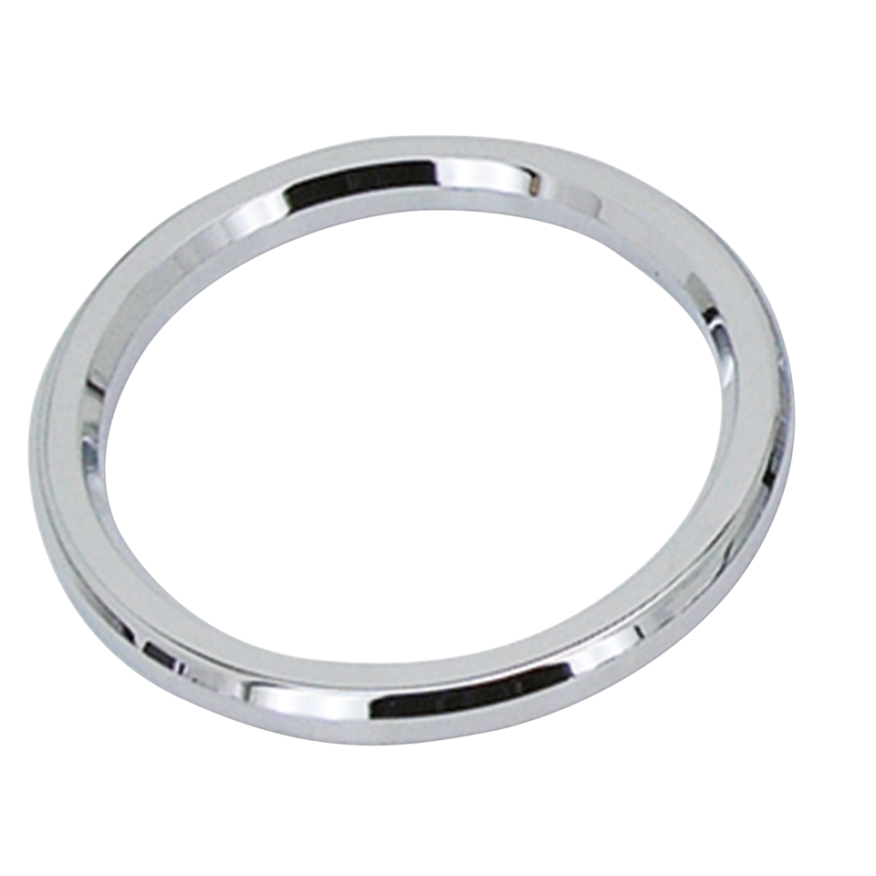 3-5/8" Chr Smooth Billet Instruction Bezel for Harley-Davidson