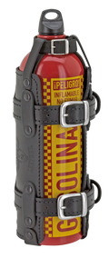 Black Texas Leather Gas Bottle Holder for Harley-Davidson