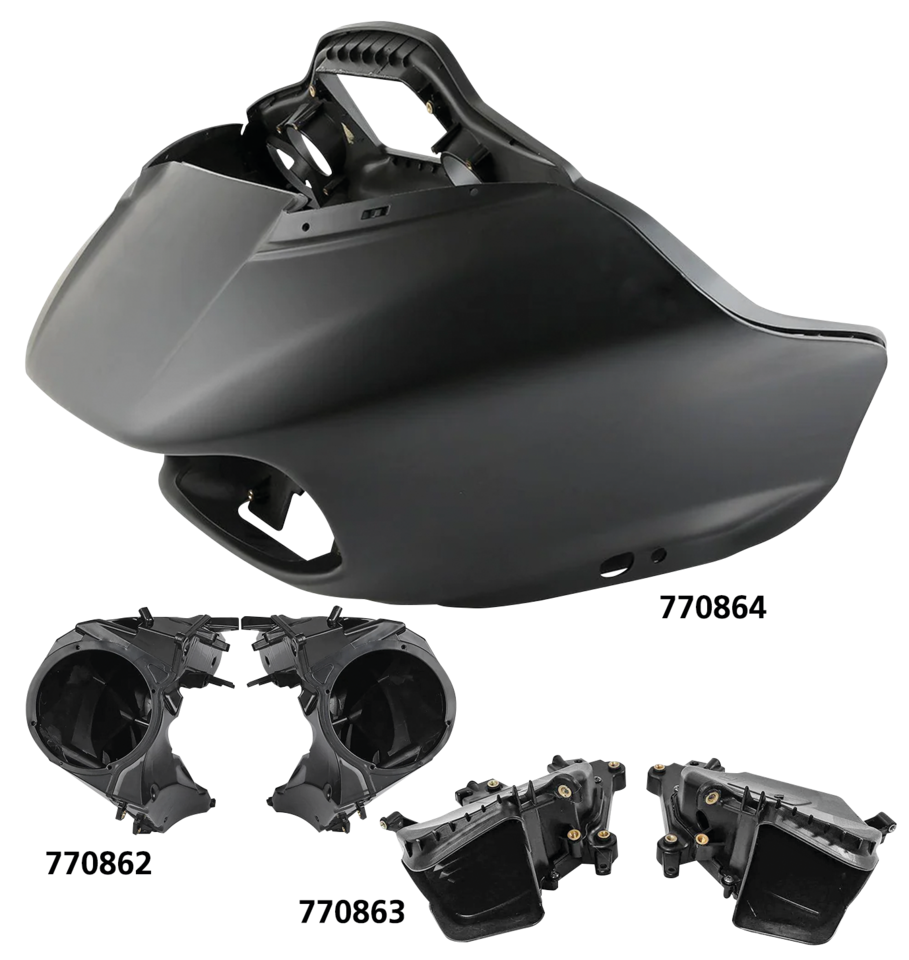 Gloss Black ABS Inner and Outer Fairing for Harley-Davidson