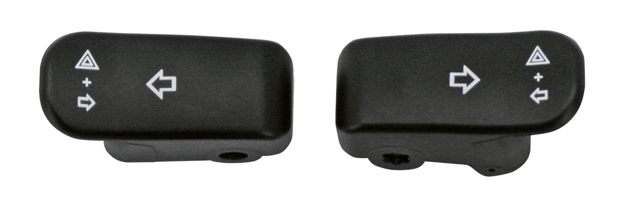 Black Turn Signal Extension Plugs for Harley Davidson