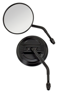 Black Airfoil Mirrors For Harley Davidson