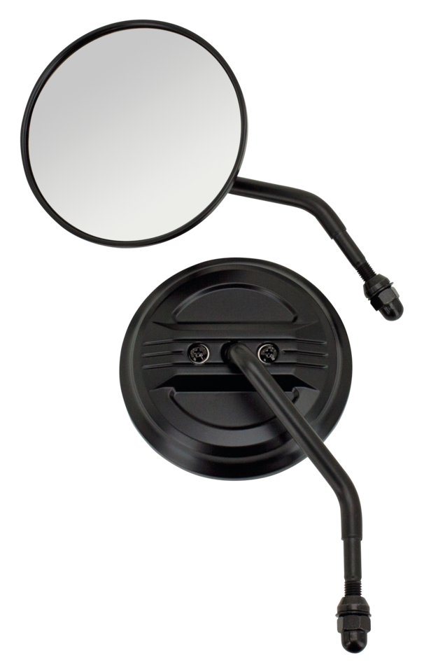 Black Airfoil Mirrors For Harley Davidson