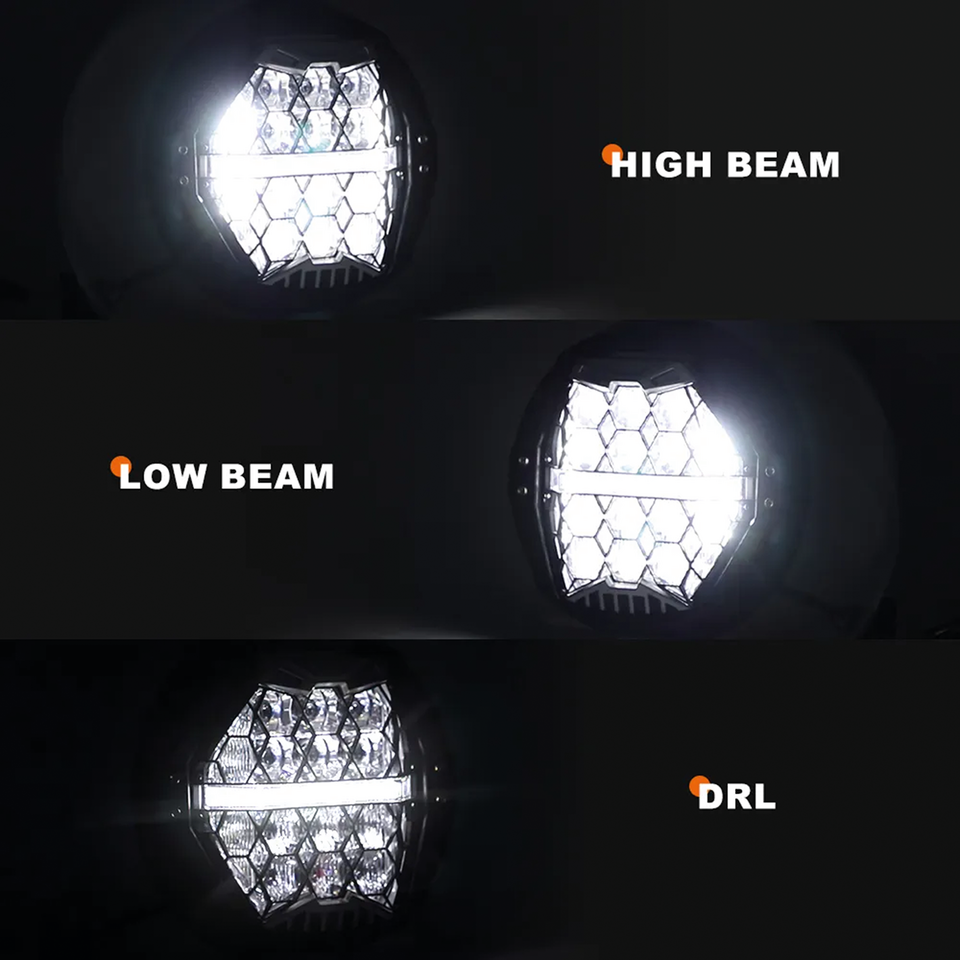 7" Honeycomb-LED-Scheinwerfer für Harley Davidson