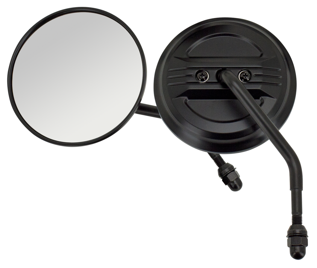 Black Airfoil Mirrors For Harley Davidson