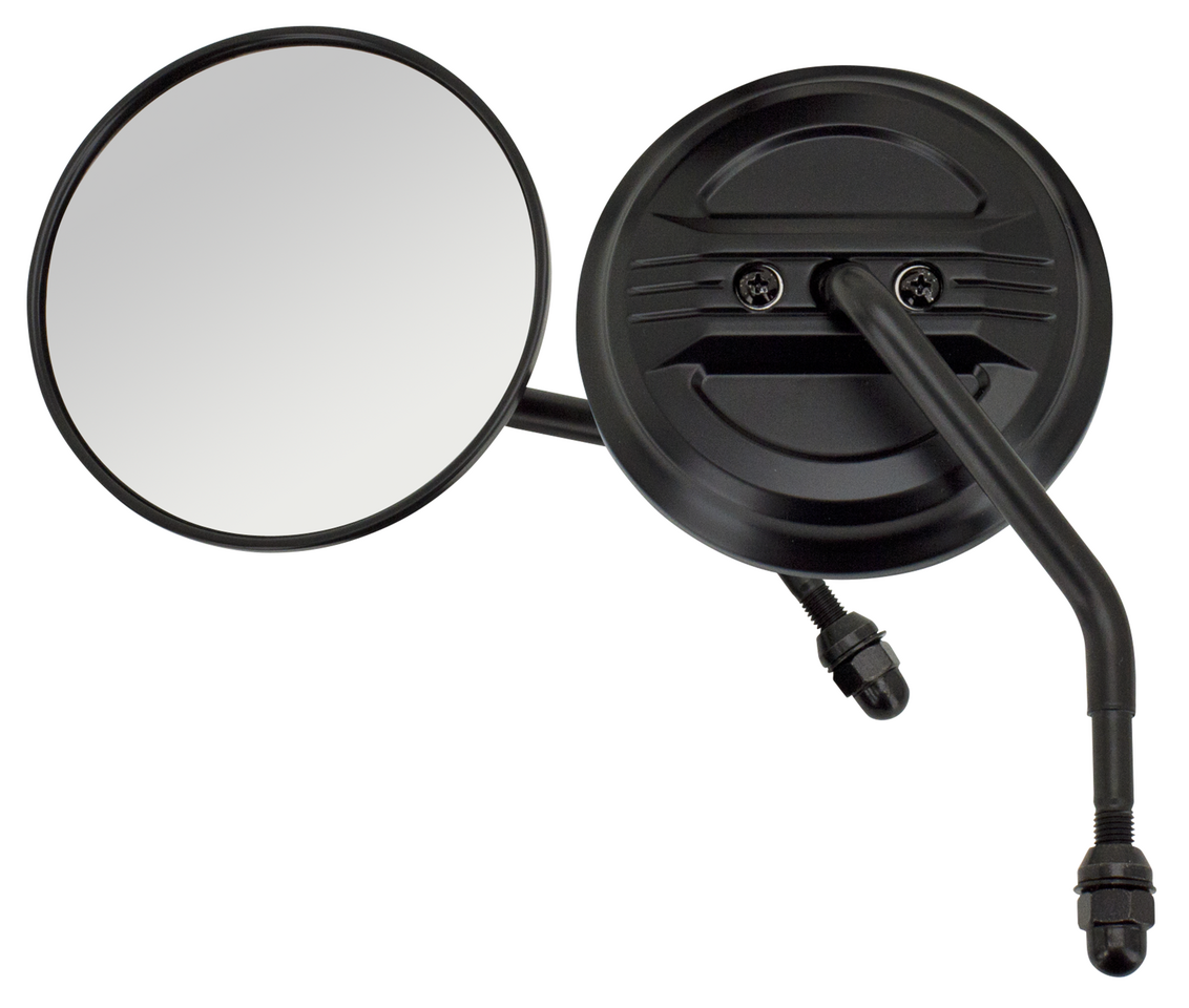 Black Airfoil Mirrors For Harley Davidson