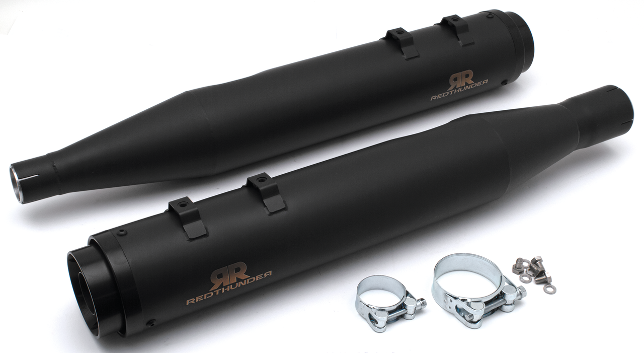 Silenciosos Redthunder Negros Para Harley Davidson