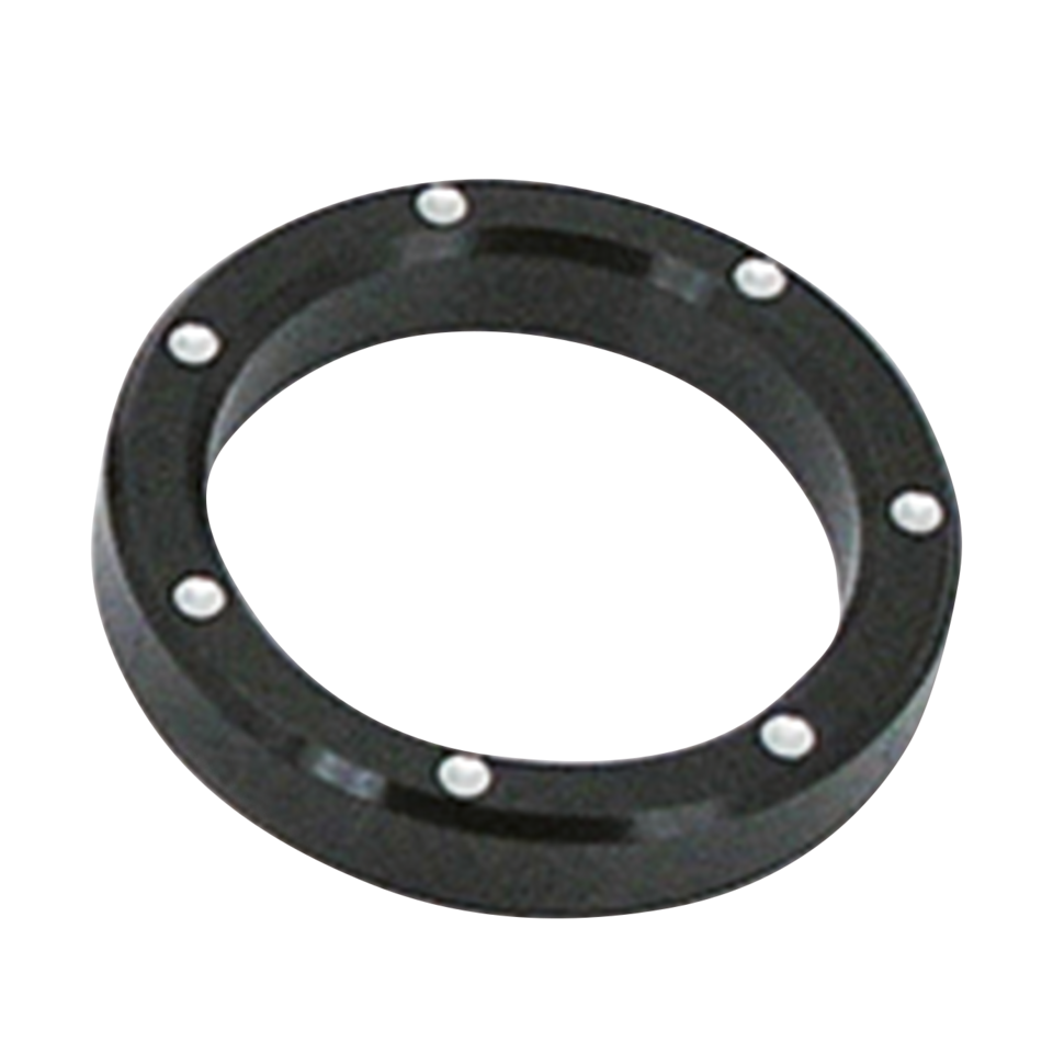 Black and Silver Dimpled Bezels for Harley-Davidson