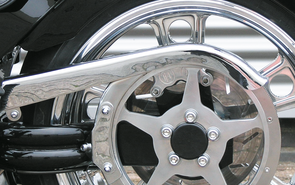 Einseitiger Schwingenriemenschutz für Harley Davidson Softail