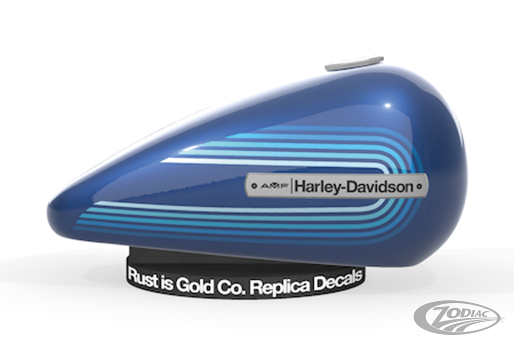 Replik der veralteten Rust Is Gold Co.-Aufkleber für Harley Davidson