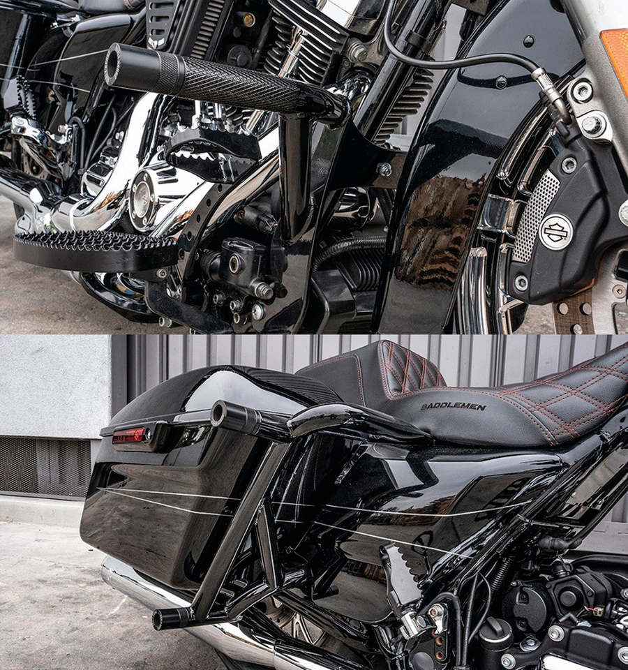 Kit De Defensas Brawler Delantera Y Trasera Para Harley Davidson Touring
