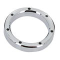 2" Chrom- und schwarze Grübchen-Lünette für Harley-Davidson