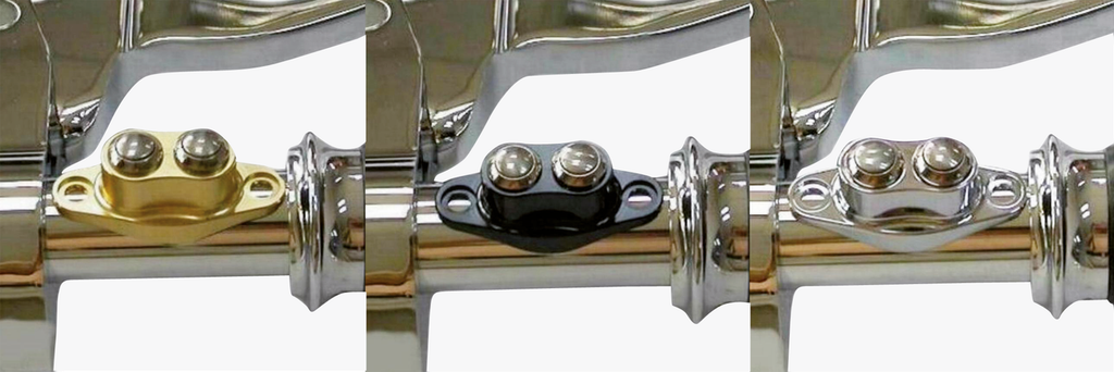 Custom Style Duet Handlebar Switches, Black Anodized, for Harley Davidson