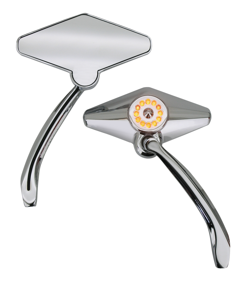 Retrovisores Con Luz Led Triad Custom Para Harley-Davidson