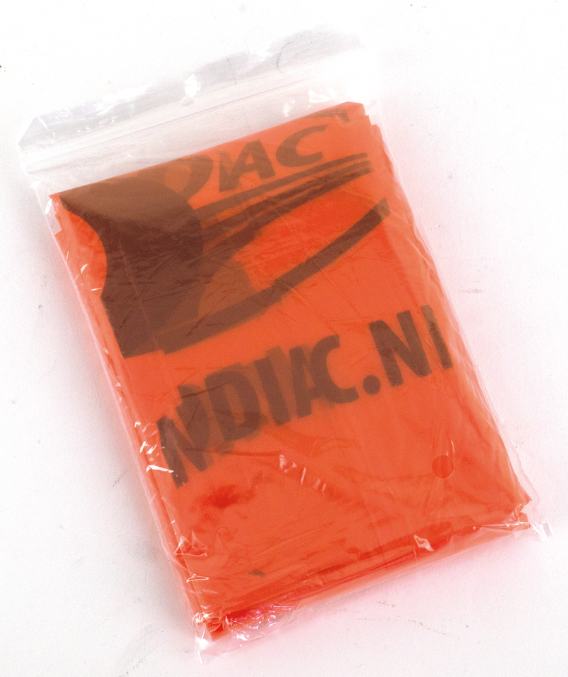 Zodiac Orange Einweg-Poncho