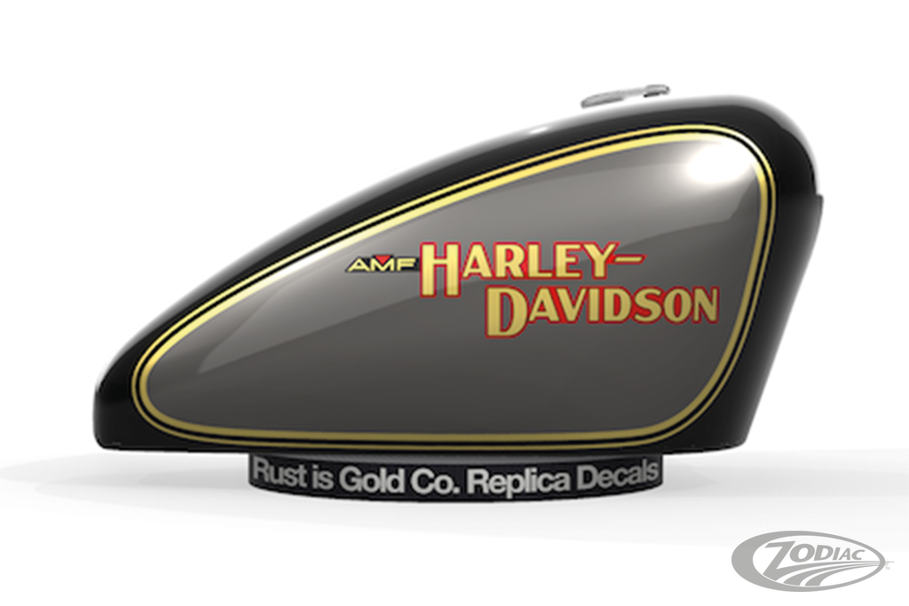 Réplica De Calcomanías Obsoletas De Rust Is Gold Co. Para Harley Davidson
