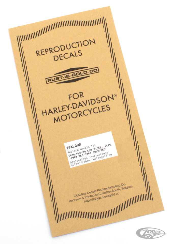 Réplica De Calcomanías Obsoletas De Rust Is Gold Co. Para Harley Davidson