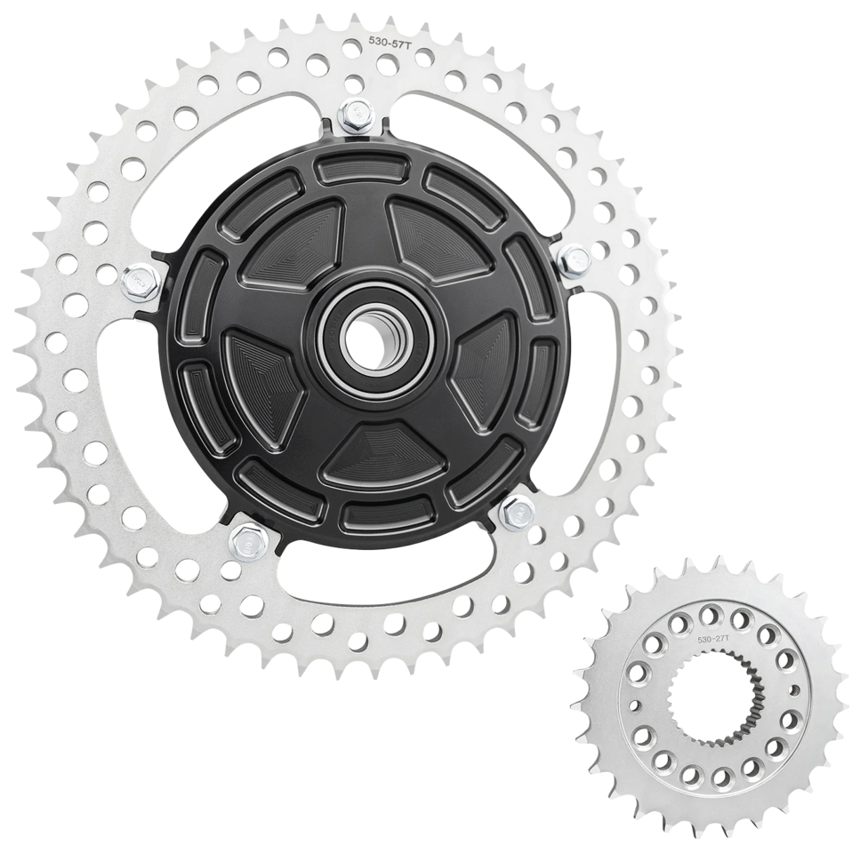 Chain Drive Conversion with Toothed Damping for Harley Davidson
