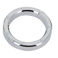2" Chrome Dimpled Billet Instruction Bezel for Harley-Davidson