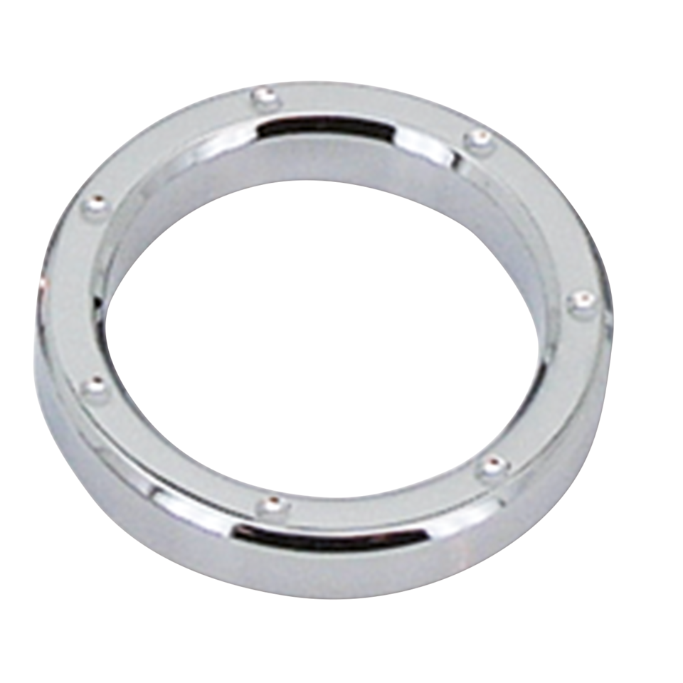 2" Chrome Dimpled Billet Instruction Bezel for Harley-Davidson