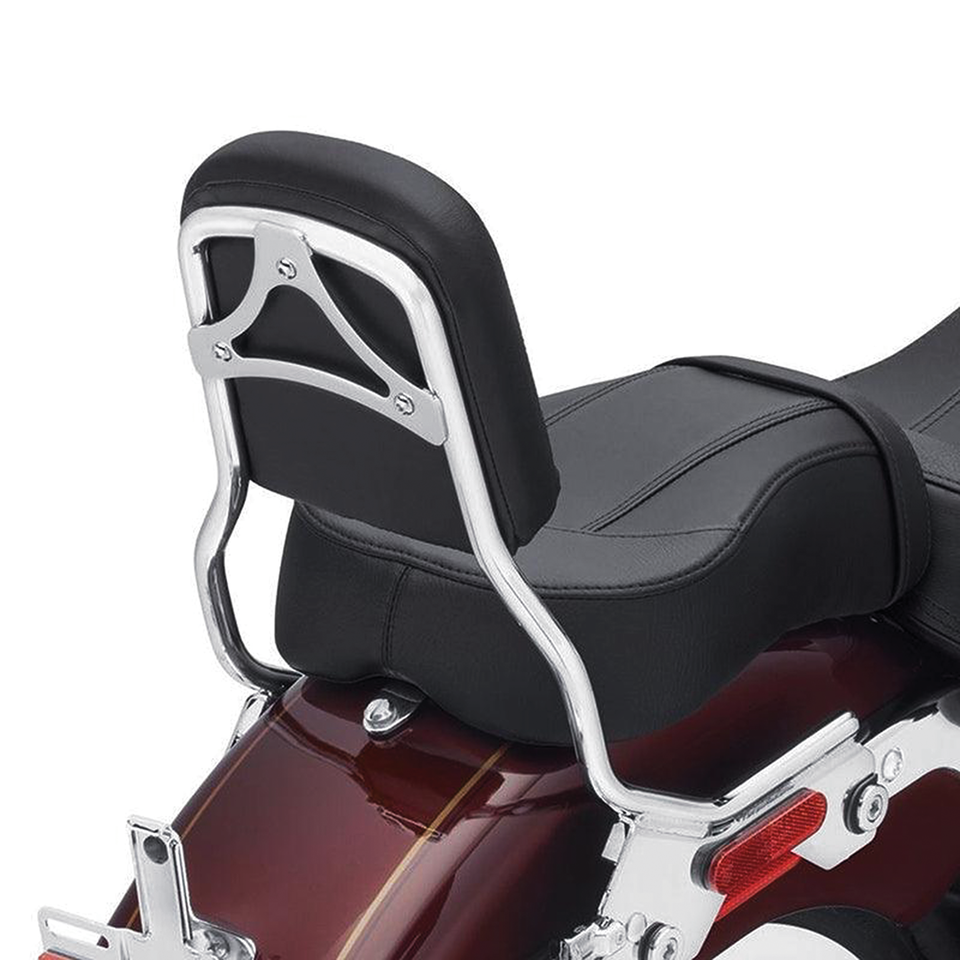 Kit Con Barra Sissy Cromada Desmontable Para Harley Davidson Fat Boy Y Breakout