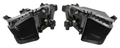 Left and Right Glove Box Set ABS Black for Harley-Davidson