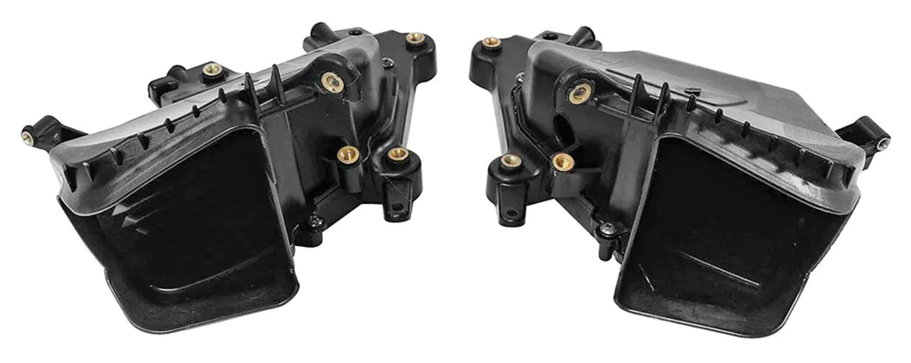 Handschuhfach-Set links und rechts ABS Schwarz für Harley-Davidson