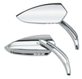 Chrome Shrike Mirrors For Harley Davidson