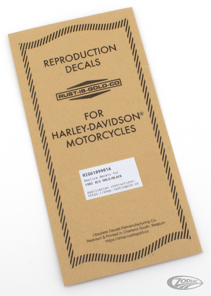 Replik der veralteten Rust Is Gold Co.-Aufkleber für Harley Davidson