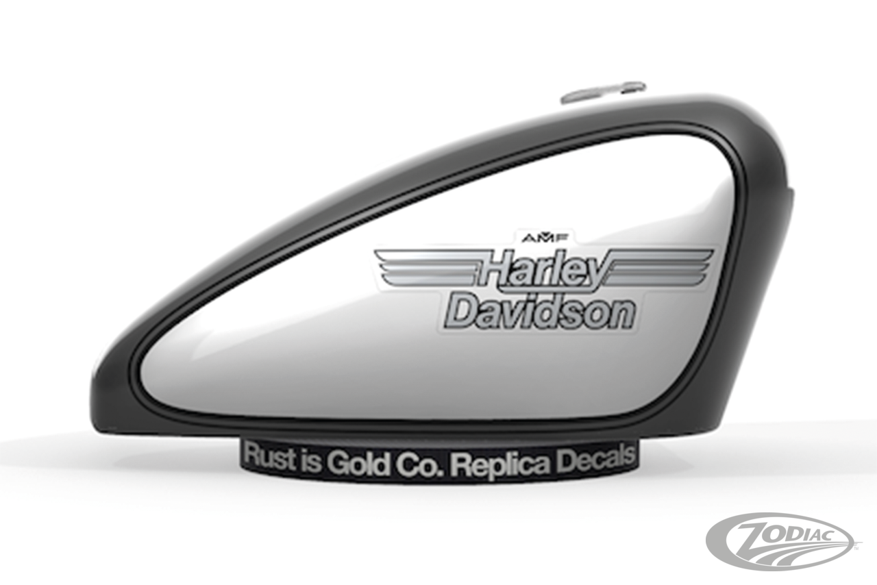 Réplica De Calcomanías Obsoletas De Rust Is Gold Co. Para Harley Davidson