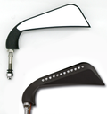Retrovisores Avenger Negro Con Leds Para Harley-Davidson