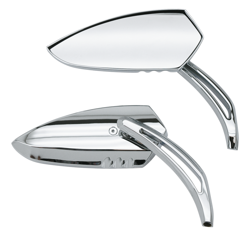 Chrome Shrike Mirrors For Harley Davidson