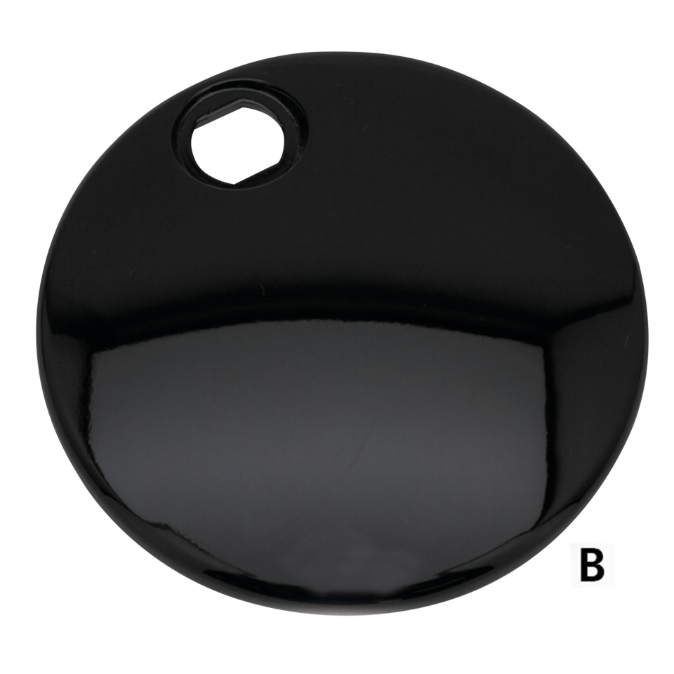 Schwarzglänzender Tankdeckel FLH/T92-07 für Harley-Davidson
