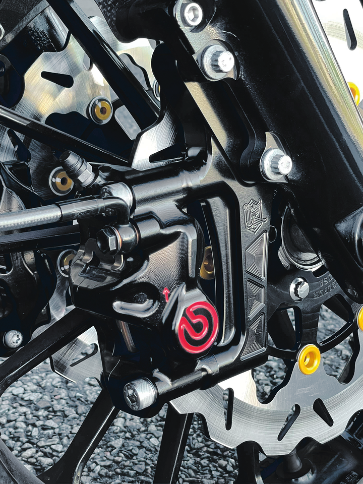 Soportes De Montaje Del Siguiente Nivel De Ken'S Factory Para Pinzas De Freno Radiales Para Harley Davidson