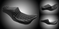 Tailwhip Seat, Double Diamond Stitch For Harley Davidson