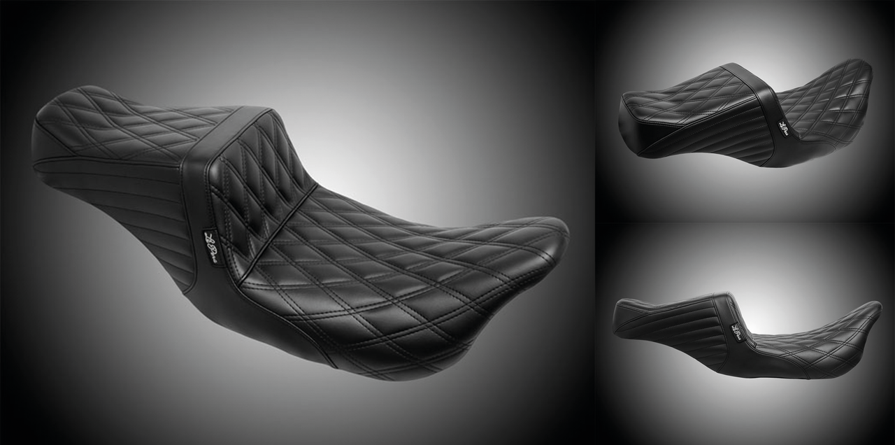 Asiento Tailwhip, Double Diamond Stitch Para Harley Davidson