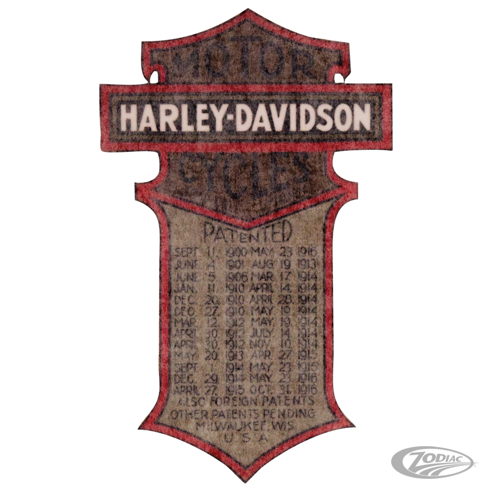 Pegatina "Patented" OEM 5919-08, 62535-08 Para Harley-Davidson